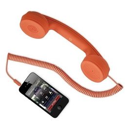 Hi-Ring Cornetta Telefonica Vintage con Jack 3.5 Orange