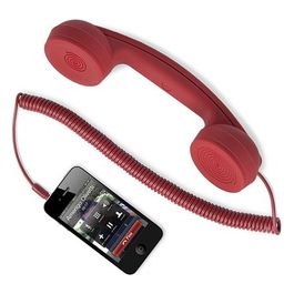 Hi-Ring Cornetta Telefonica Vintage con Jack 3.5 Red