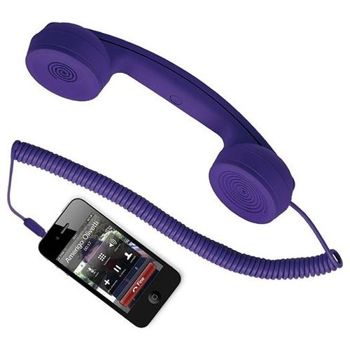Hi-Ring Cornetta Telefonica Vintage con Jack 3.5 Violet