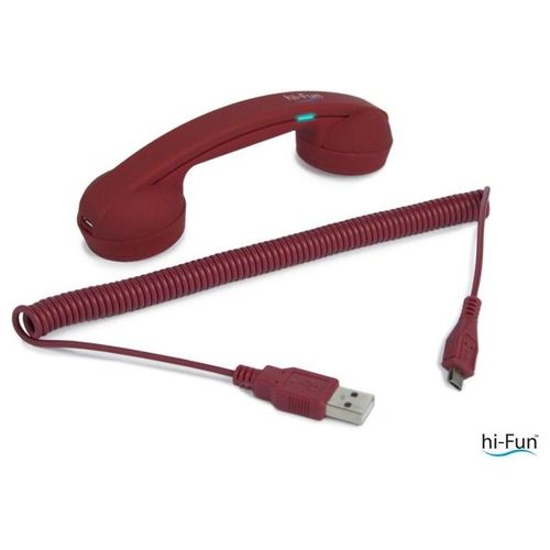 Hi-Ring Mini Bluetooth Cornetta Telefonica Vintage Senza Fili Portatile Mini Bluetooth Red