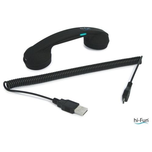 Hi-Ring Mini Bluetooth Cornetta Telefonica Vintage Senza Fili Portatile Mini Bluetooth Black