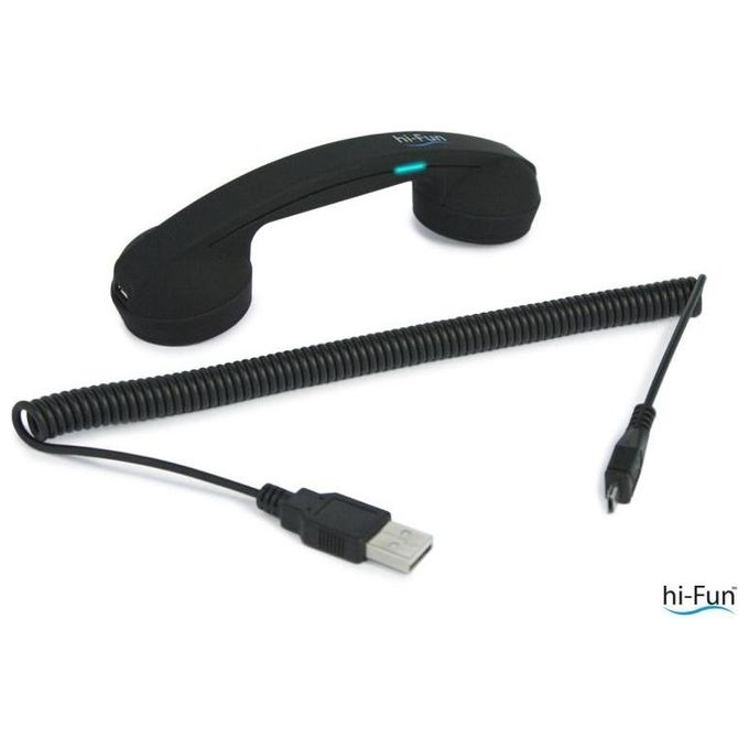 Hi-Ring Mini Bluetooth Cornetta Telefonica Vintage Senza Fili Portatile Mini Bluetooth Black
