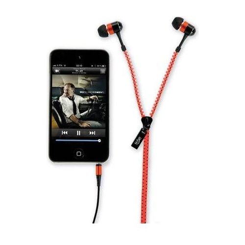 Hi-Zip Auricolare a Cerniera con Jack 3.5 Orange