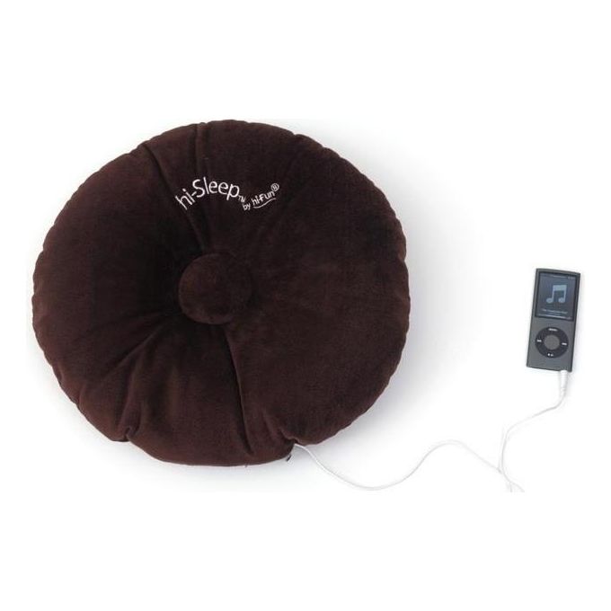 Image of Hi-Sleep Cuscino Musicale con Speaker Incorporato e Jack 3.5 Brown