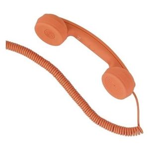Hi-Ring Mini Cornetta Telefonica Portatile Vintage con Jack 3.5 Mini Orange