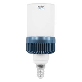 Hi-Fun Hi-Led Lampada LED E14 con Altoparlante Wireless, Bluetooth Integrato, Bianco