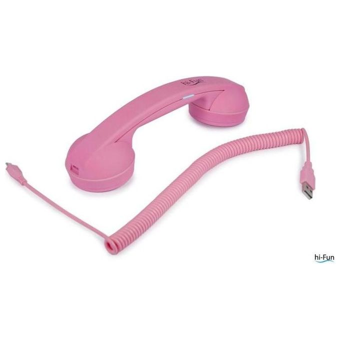 Hi-Ring Bluetooth Cornetta Telefonica Vintage Senza Fili Bluetooth Pink