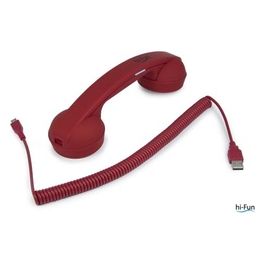 Hi-Ring Bluetooth Cornetta Telefonica Vintage Senza Fili Bluetooth Red