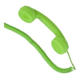 Hi-Ring Mini Cornetta Telefonica Portatile Vintage con Jack 3.5 Mini Green