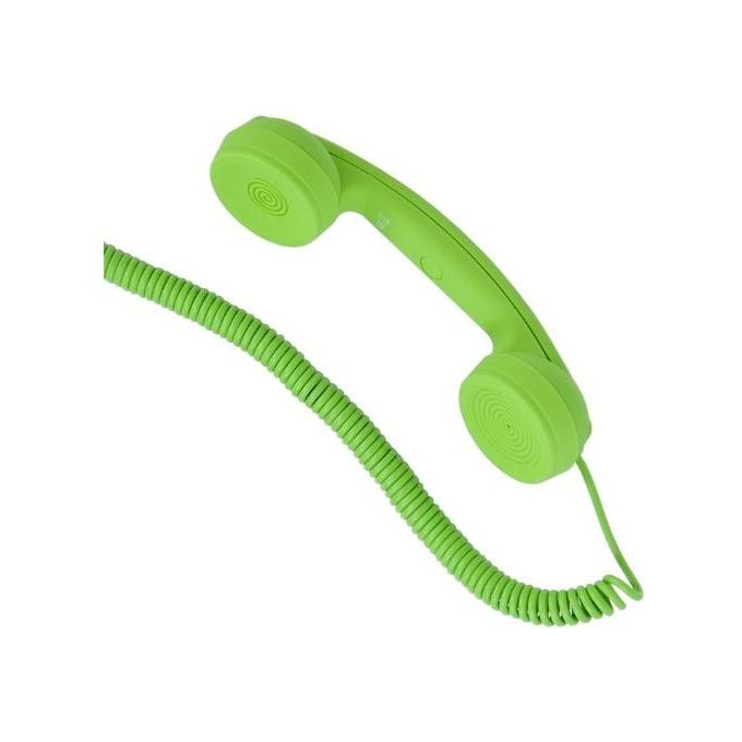 Hi-Ring Mini Cornetta Telefonica Portatile Vintage con Jack 3.5 Mini Green