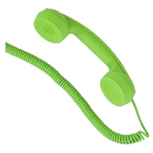 Hi-Ring Mini Cornetta Telefonica Portatile Vintage con Jack 3.5 Mini Green
