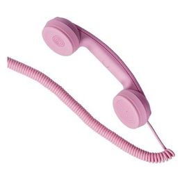 Hi-Ring Mini Cornetta Telefonica Portatile Vintage con Jack 3.5 Mini Pink