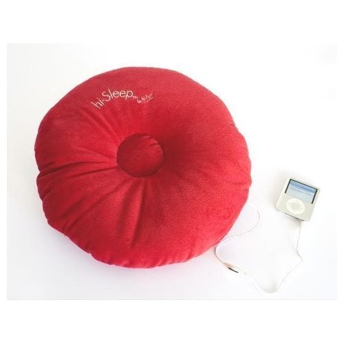 Hi-Sleep Cuscino Musicale con Speaker Incorporato e Jack 3.5 Red
