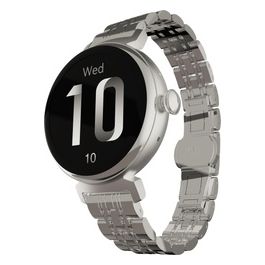 Aura Smartwatch da Donna Display AMOLED in Acciaio Inossidabile da 1.08" Steel Silver