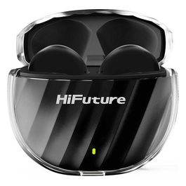 Flybuds 3 Auricolari Bluetooth 5.3 Palestra e Sport Auricolari con 4 Microfoni Integrati per Chiamate Ambientale Cancellazione del Rumore Impermeabilita' IPX5 per Android e iOS Nero