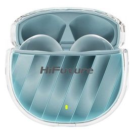 Flybuds 3 Auricolari Bluetooth 5.3 Palestra e Sport Auricolari con 4 Microfoni Integrati per Chiamate Ambientale Cancellazione del Rumore Impermeabilita' IPX5 per Android e iOS Blu