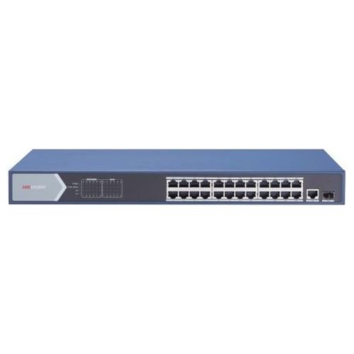 Hikvision Digital Technology DS-3E0526P-E Switch di Rete Non Gestito Gigabit Ethernet 10/100/1000 Supporto Power Over Ethernet Blu