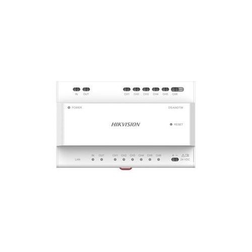 Hikvision Digital Technology DS-KAD706 Distributore per Intercom a Fili fino a 5 Monitor e 1 Postazione da Esterno Lan