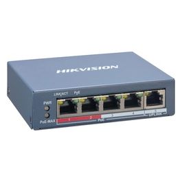 Hikvision Digital Technology DS-3E1105P-EI Switch di Rete Fast Ethernet 10/100 Supporto Power Over Ethernet Blu