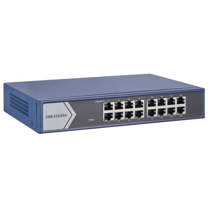 Hikvision Digital Technology DS-3E1516-EI Switch di Rete Gigabit Ethernet 10/100/1000 Blu