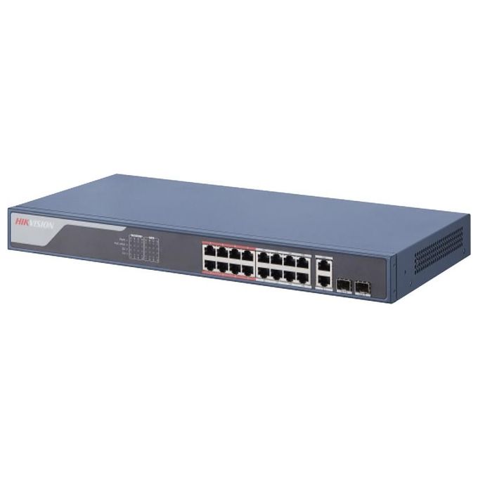 Hikvision Digital Technology DS-3E1318P-SI Switch di Rete Gestito L2 Gigabit Ethernet 10-100-1000 Supporto Power Over Ethernet Nero