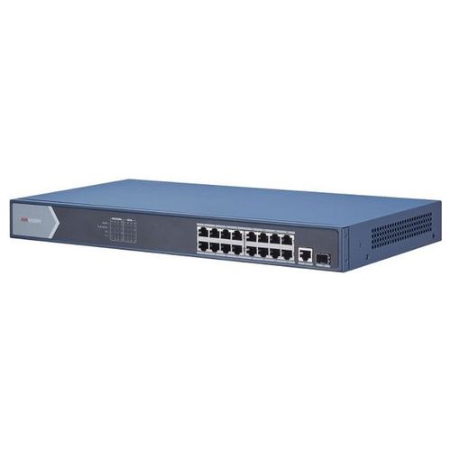 Hikvision Digital Technology DS-3E0518P-E Switch di Rete Non Gestito Gigabit Ethernet 10/100/1000 Supporto Power Over Ethernet Blu