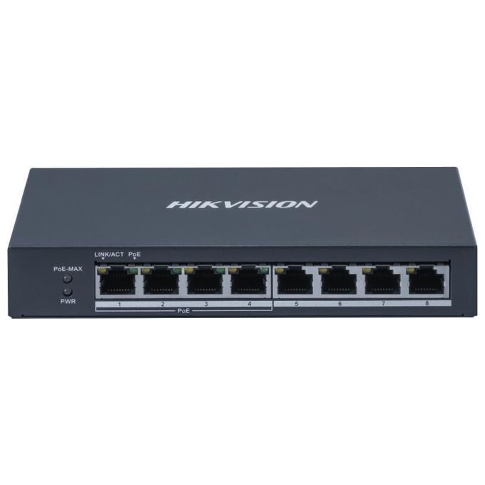 Hikvision DS-3E0508P-O Switch 4 Gigabit Poe Ports 4 Gigabit Rj45 802.3af-at Poe Power Budget 60W