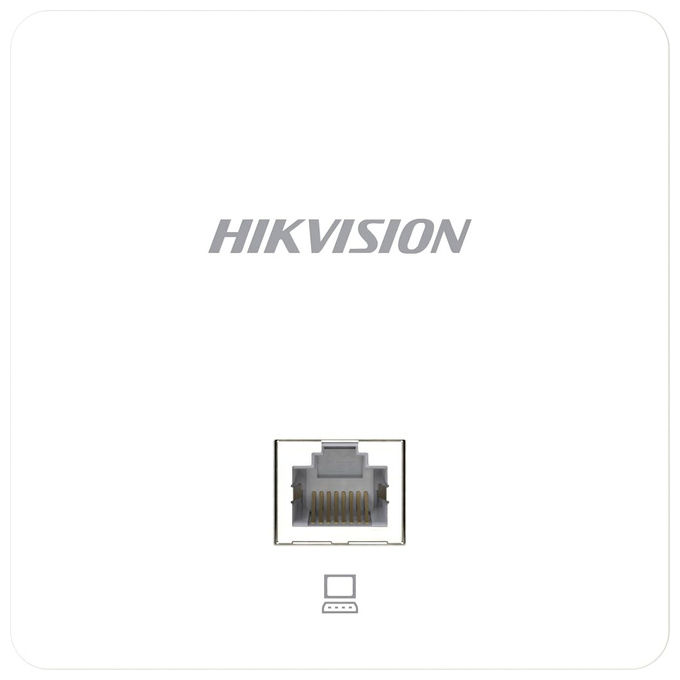 Hikvision, Access Point Wi-Fi 5, Dual-Band, Montaggio a Parete, 1200 Mbps, Bianco