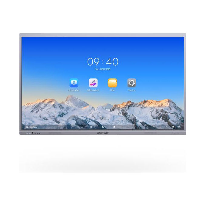 Hikvision DS-D5C75RB-A Monitor Interattivo 75'' 4K Android 13 8GB RAM 128GB Memoria Google EDLA