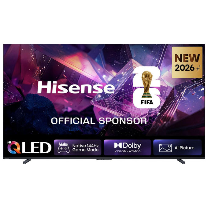 Hisense smart tv 100 pollici QLED 4K 100E7S Pro refresh rate 144Hz HDR VIDAA gaming VRR AMD FreeSync