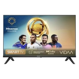 40A4N TV 40 pollici Full HD Smart TV VIDAA U7 Game Mode Works with Alexa Tuner DVB-T2/S2 HEVC 10