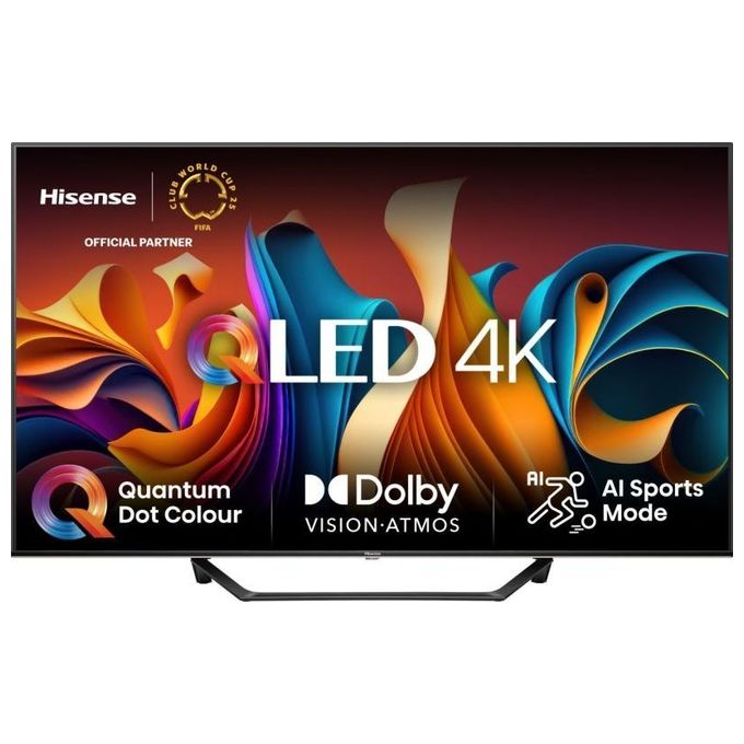 Image of Hisense 50A79NQ Smart TV 50 Pollici 4K Ultra HD Display QLED Sistema Vidaa DVBT2-C-S2 Classe E Wi-Fi colore Nero