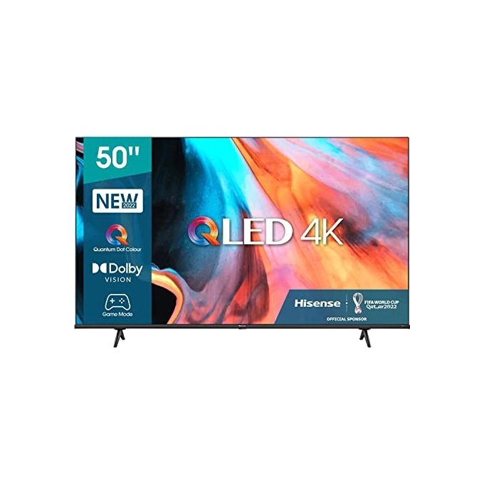 HISENSE 50E77HQ TV 50'' Smart 4K Ultra HD Display QLED sistema VIDAA colore Nero