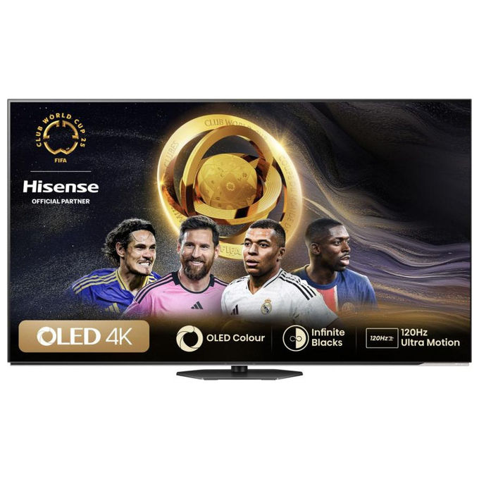 Image of Hisense 55A86N Smart TV OLED televisore 55 pollici pollici 4K Wi-Fi Nero Grigio
