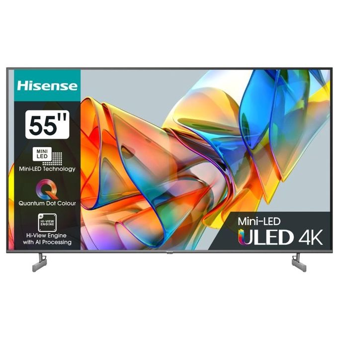 Hisense 55U69KQ Tv 55 pollici MiniLed Smart Tv 4K DVB-T2 HVEC