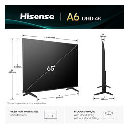 65A69Q Tv 4K UHD Smart Tv 65 pollici