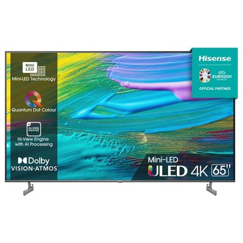 Hisense 65U6KQ Smart TV 65 Pollici 4K Ultra HD Display ULED Retroilluminzione Mini-LED Sistema Operativo Vidaa Classe F
