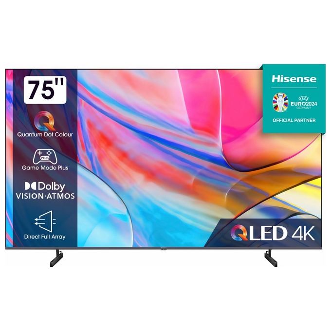 Image of Hisense 75A79KQ Tv QLed 75'' Ultra Hd 4k Smart Vidaa Hotel Hdr10 Plus Hlg Dvb-t2 S2