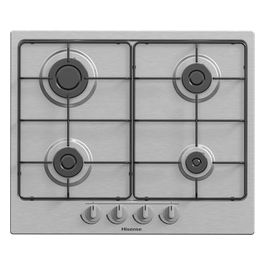 GM642XF Piano Cottura a Gas con 4 Zone di Cottura 60cm Finitura Inox Anti Impronta