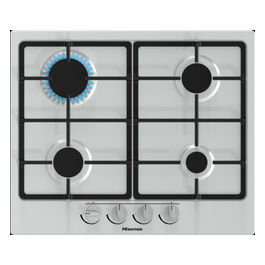 GM643XF Piano Cottura a Gas 4 Zone Griglie in ghisa 60 cm Inox