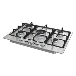 GM773XF Piano Cottura a Gas 5 Zone 70 cm Bruciatore WOK Inox