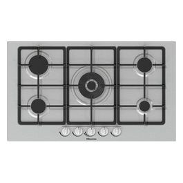 GM773XF Piano Cottura a Gas 5 Zone 70 cm Bruciatore WOK Inox