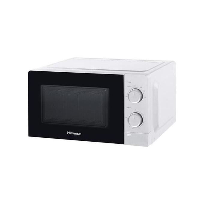 Hisense H20MOWS1 Forno Microonde  Meccanico Capacuta'20 Litri Potenza 700W Bianco