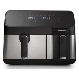 HAF2900D Friggitrice Doppia Indipendente ad Aria Calda 1700W Nero