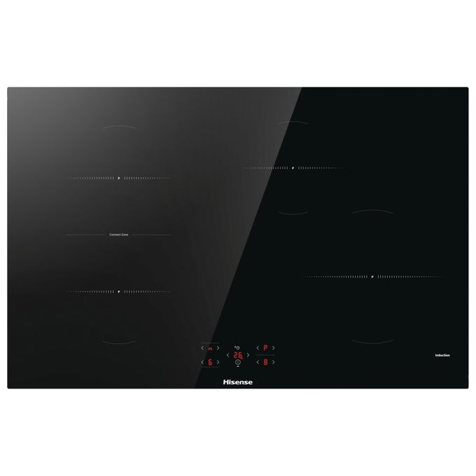 Hisense HI8421BSC Piano Cottura Induzione 4 Fuochi Larghezza 80 cm colore Nero