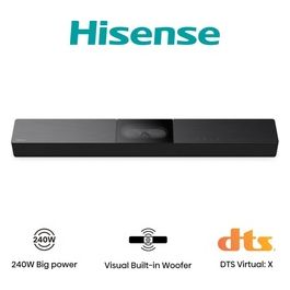 HS2000 Soundbar 2.1 con subwoofer integrato 240W Supporta Dolby Digital Plus e DTS Virtual:X Bluetooth HDMI USB Ingresso Audio Ottico