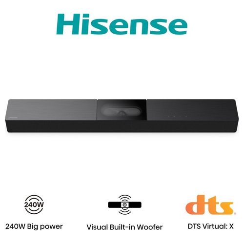 HS2000 Soundbar 2.1 Subwoofer Integrato 240W Dolby Digital Plus DTS Virtual:X Bluetooth 5.3 HDMI ARC USB Ottico colore Nero