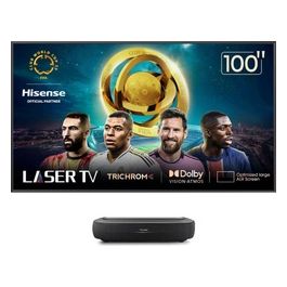 Laser TV 100 pollici 4K 2023 100L9HD Schermo anti-riflesso ALR 3000 lumen 4K HDR10 Smart TV VIDAA 6.0 Dolby Vision e Atmos