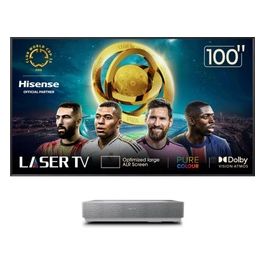 Laser Tv 4k Ultra Hd 100" 100l5hd Proiettore Raggio Ultra-Corto Single Laser Smart Tv Vidaa U6 Sintonizzatore Dvb-t2 Wi-Fi 2700 Ansi Lumen