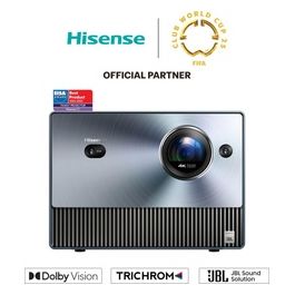 Mini Proiettore Triplo Laser 4k C1 da 65" Fino a 300" Proiezione Tiro Lungo Smart Tv Vidaa U6 Wi-Fi Bluetooth